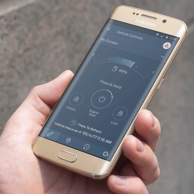 FordPass app on mobile device