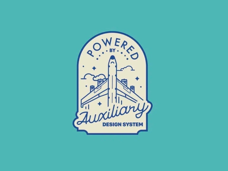 Auxiliary Design System badge designed by Phil Rinke