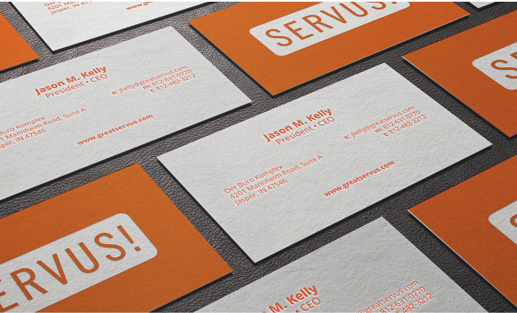 Servus! business cards