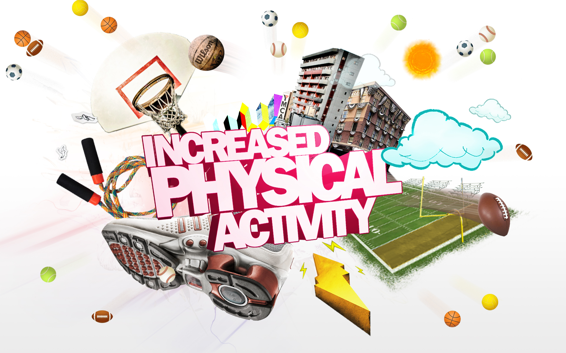 Increased physical activity digital composition