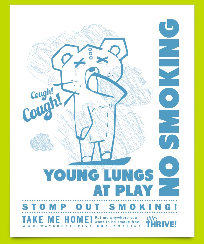 No Smoking, Young Lungs at Play poster 2