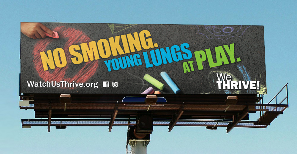 No Smoking, Young Lungs at Play billboard