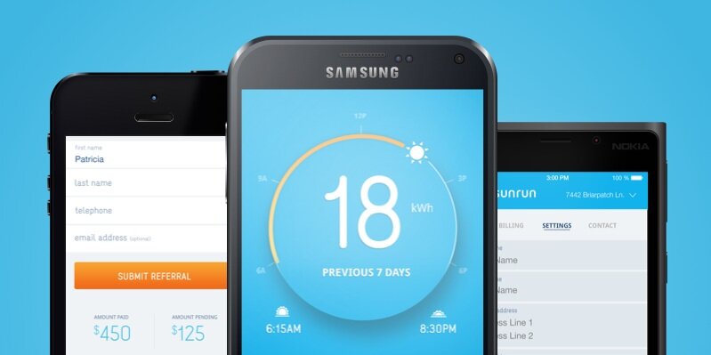 SunRun app UX & UI